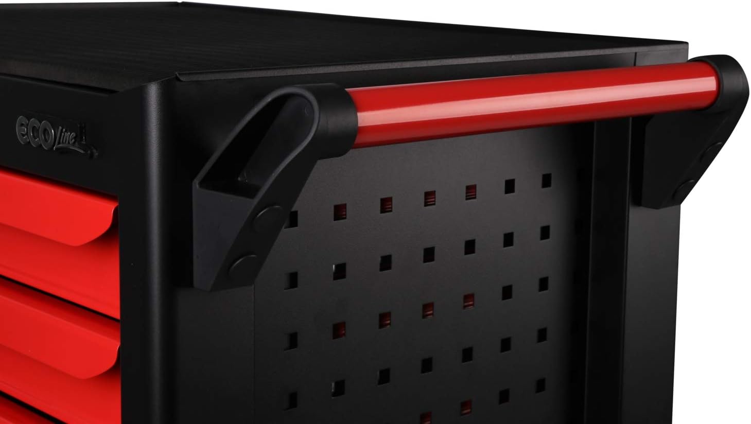 KS Tools ECOline 897.0007 Workshop Trolley with 7 Drawers Black/Red