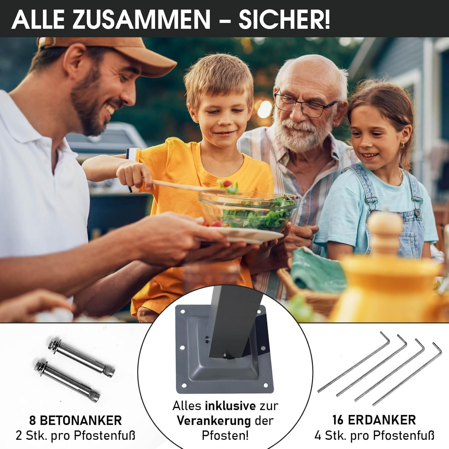 Brast Garden Gazebo, Aluminium, 2 Colours, 3 Sizes and 16 Models, 3 x 3 m / 3 x 4 m / 3.6 x 4.8 m