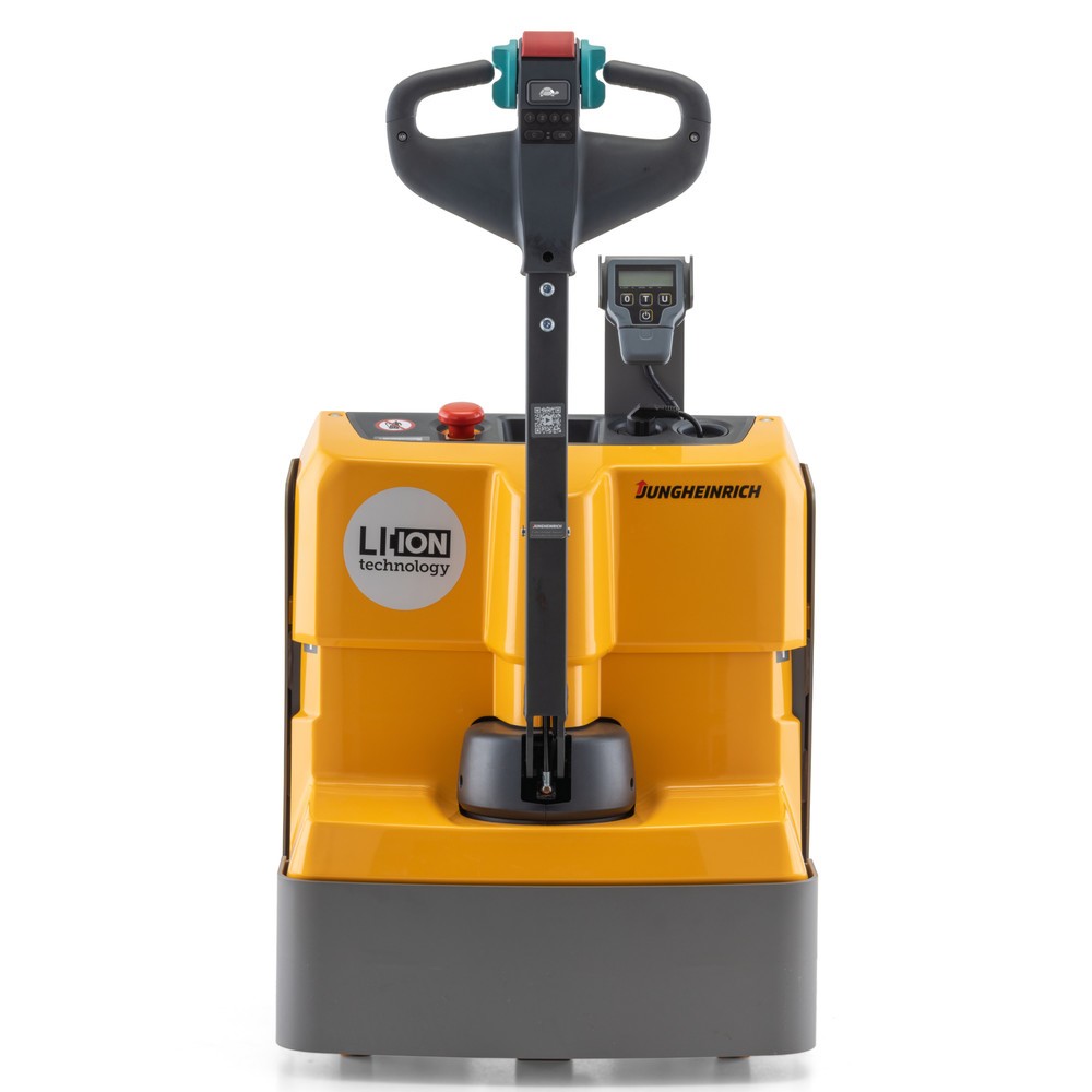 Jungheinrich EJE M13 electric pallet truck with scales. capacity 1.300 kg. lithium-ion