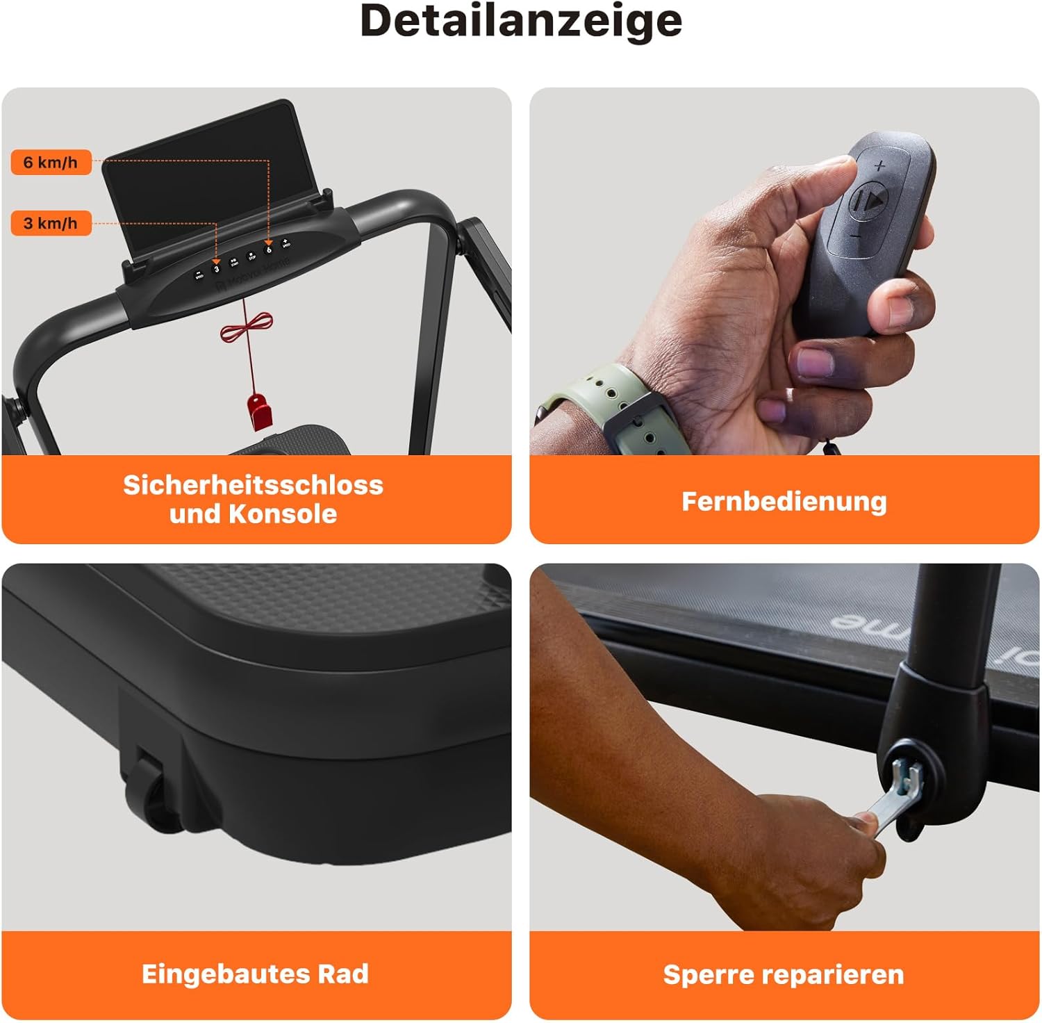 Mobvoi Home Laufband SE, 3-in-1-Klapplaufband