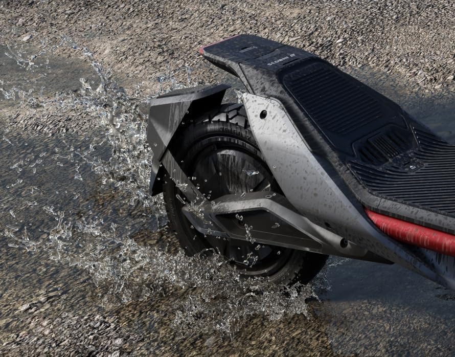 Segway ZT3 Pro D, E-Scooter mit Straßenzulassung, 70 km Eco- Reichweite, 56km Reichweite bei 20km/h, Vollfederung, 120 kg Tragfähigkeit, 25% Steigung, Apple FindMy,Offroad-Reifen, wasserfest, Ninebot