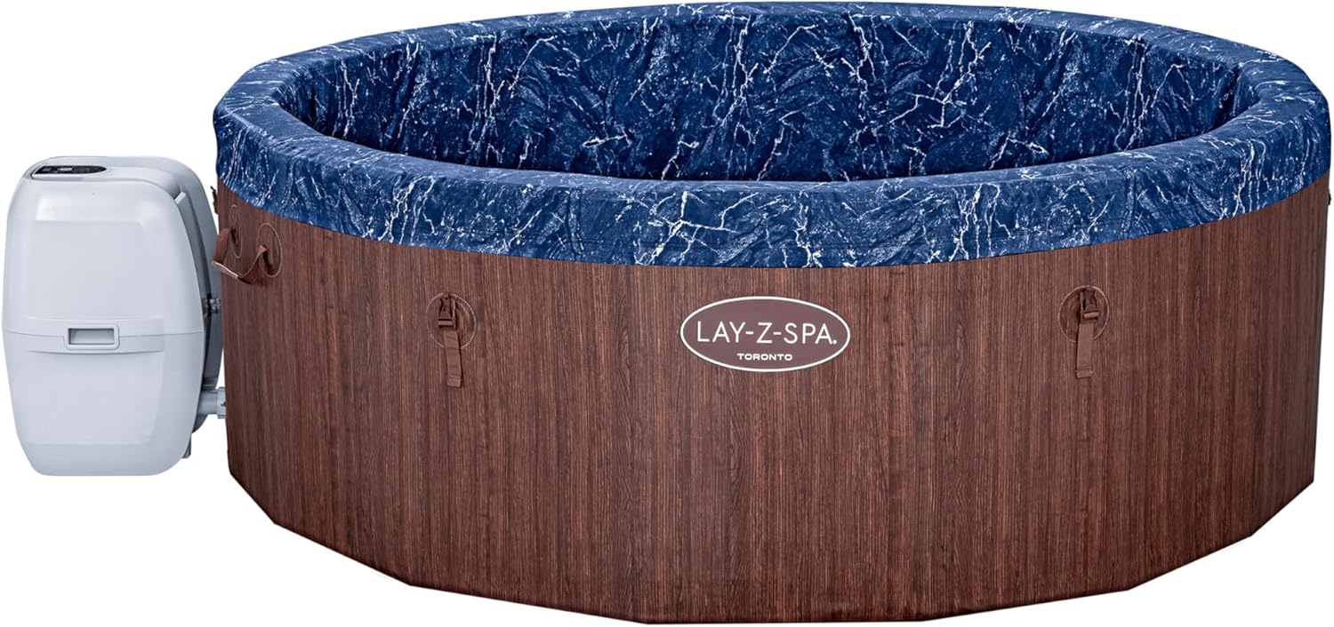 BESTWAY Lay-Z-Spa Toronto AirJet Plus™ 5-7 Seater Round Semi-Rigid Spa
