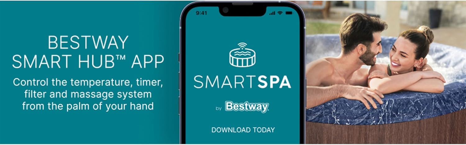 Bestway SaluSpa Toronto Smart AirJet Plus Hot Tub with