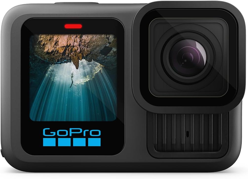 GoPro HERO13 Black Accessory Pack - Includes the Handler (Floating Handgrip), 2 Enduro Batteries, 2 Curved Adhesive Holders, 64GB SanDisk MicroSD Card, Carry Case and More