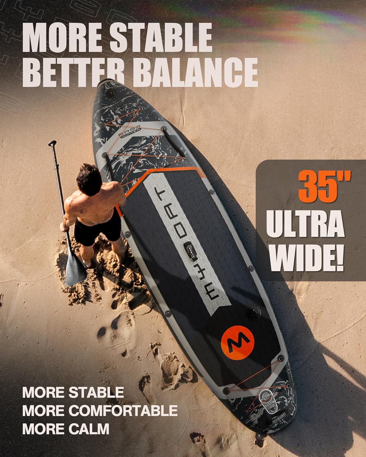 11'6×34×6 Extra Wide Inflatable Paddle Board