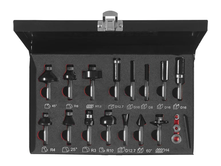 PARKSIDE PERFORMANCE Set de 15 embouts de fraisage