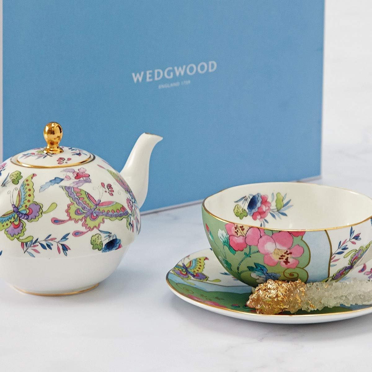 Wedgwood 40035039 Butterfly Bloom Teaware & Coffee Sets, Ceramic, Multi19.6 oz