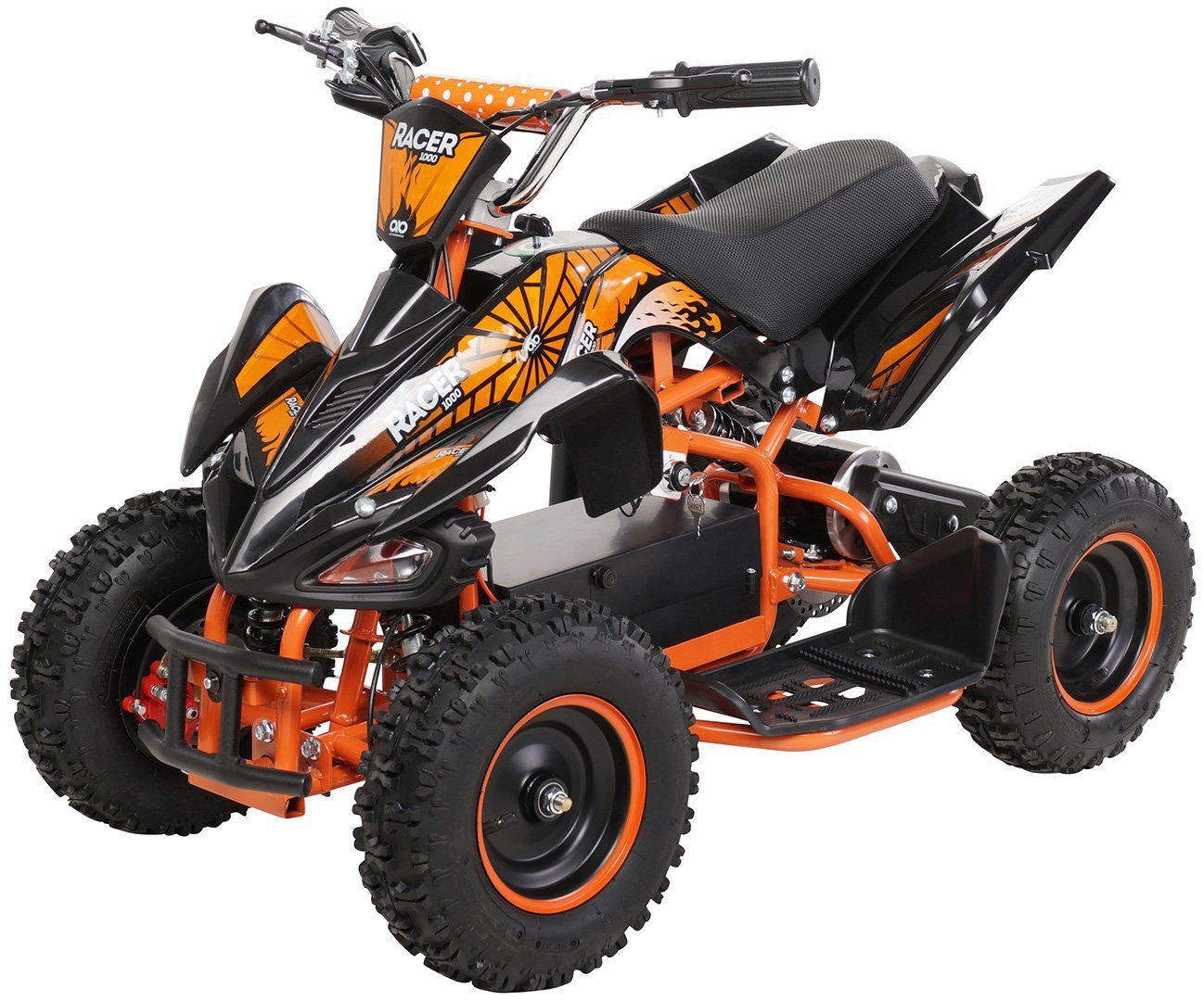 Actionbikes Motors Electric Children's Quad Mini Children's Electric Quad Racer 1000 W 36 V, load capacity 50 kg, (1 piece), up to 50 kg - disc brakes - Safety Touch System foot switch