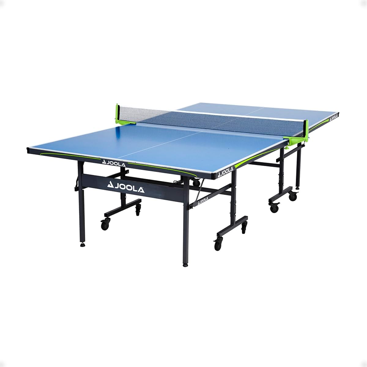 JOOLA Outdoor Table Tennis Table - Professional Table Tennis Table 6 mm Aluminium Composite Surface - Weatherproof Foldable - Includes Net