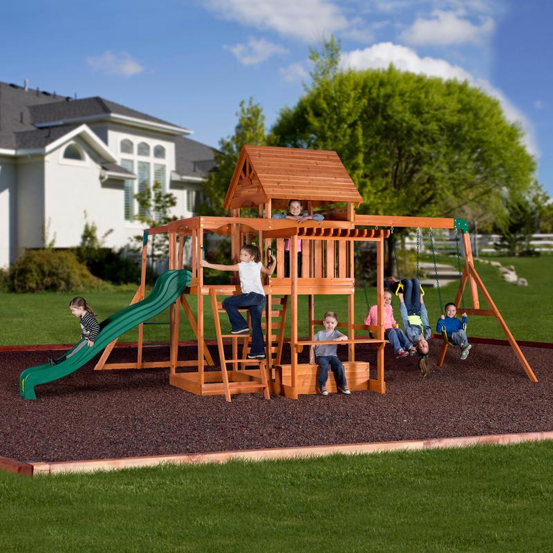 Monticello Wooden Swing Set