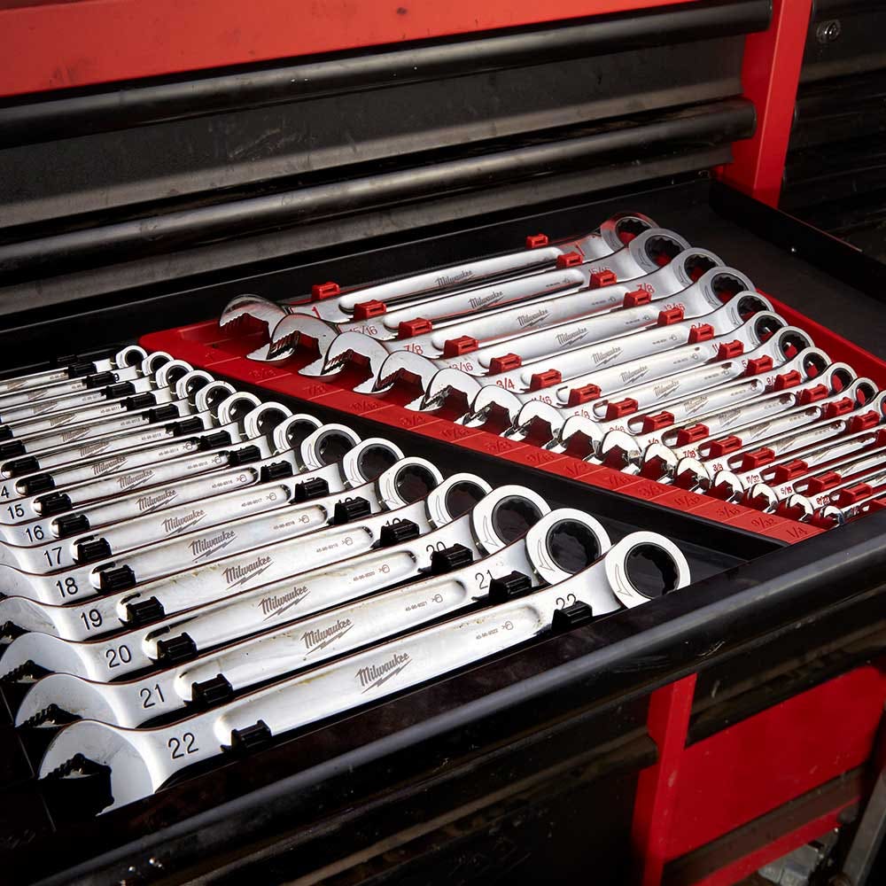 MILWAUKEE 15pc Imperial Ratcheting Wrench Combination Set 48229416