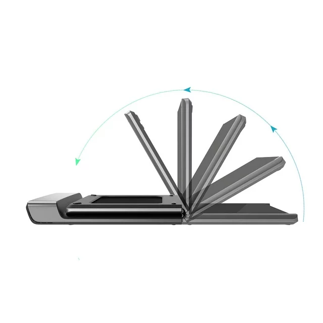 WalkingPad Folding Treadmill, Ultra Slim Foldable Treadmill Smart Fold Walking Pad Portable Safety Non Holder Gym and Running Device P1 Grey 0.5-3.72MPH