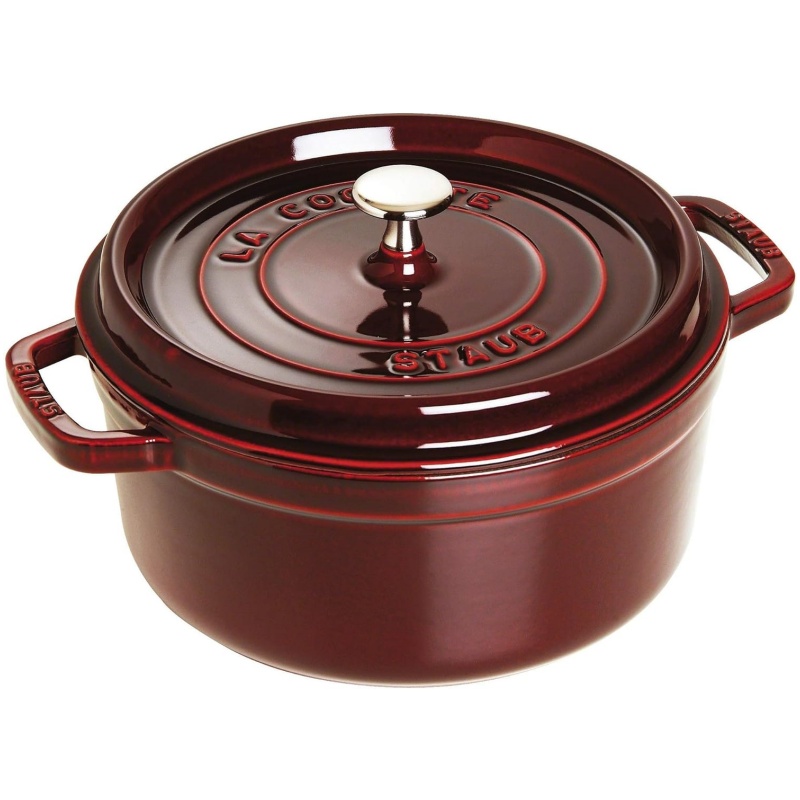 Staub 4-Quart Round Casserole 4-quart cherry