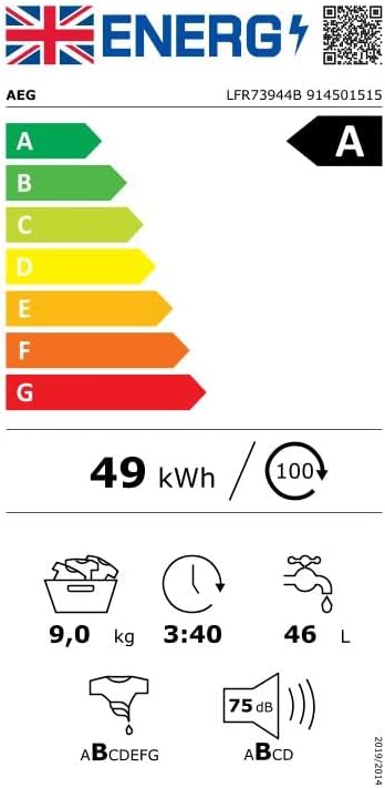 AEG 7000 Series Washing Machine LFR73944B
