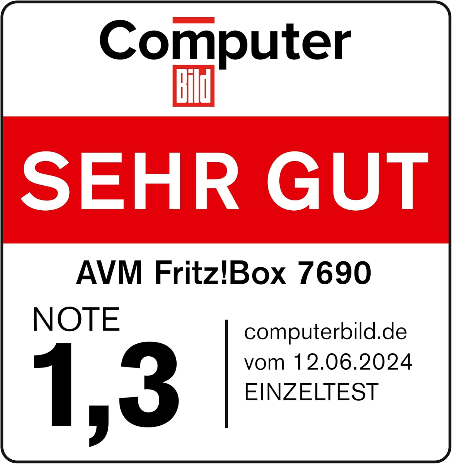 FRITZ!Box 7690 (Wi-Fi 7 DSL Router with 5,760 Mbps (5GHz) & 1,376 Mbps (2.4 GHz), up to 300 Mbps with VDSL Supervectoring and ADSL2+, WLAN Mesh, DECT Base, German Version