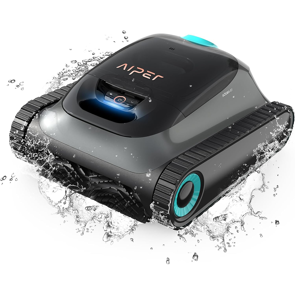 AIPER Scuba S1 Robot Pool Floor and Walls, Water Line, Cordless Pool Vacuum, 4 Modes, 150Min Battery Life, Climbing Walls, Intelligent Navigation 2.0, Ideal for In-Ground Pools 150㎡
