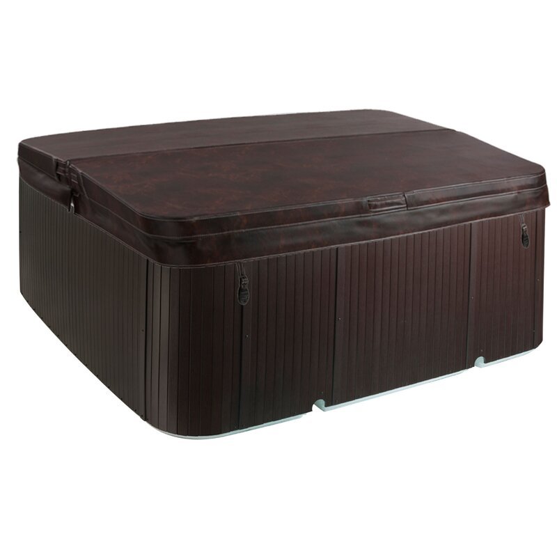 Lifesmart Spas 7 - Person 65 - Jet Square Hot Tub with Ozonator in Espresso