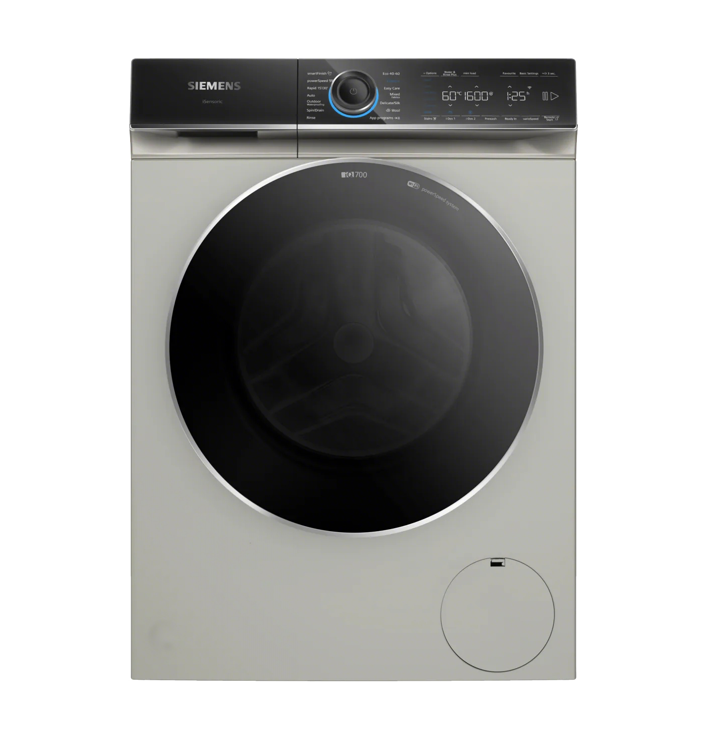 Siemens IQ700 Washing machine, front loader 10 kg , Silver inox WG56B2ATGB