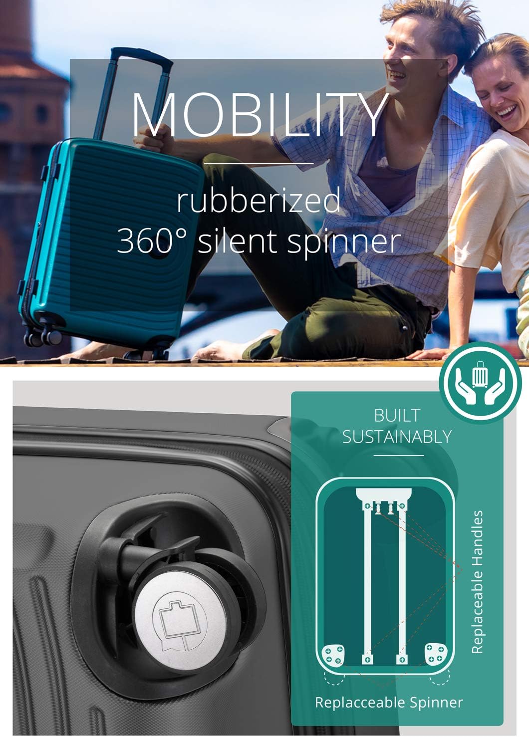 Hauptstadtkoffer Mitte - Hand Luggage 55X40X23, TSA, 4 Wheels, Travel Suitcase, Hardside Suitcase, Rolling Suitcase, Hand Luggage Suitcase, Cabin Luggage Suitcase