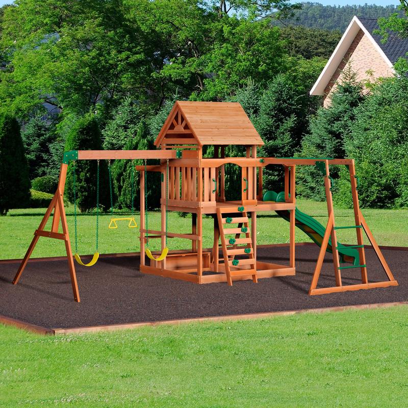Monticello Wooden Swing Set