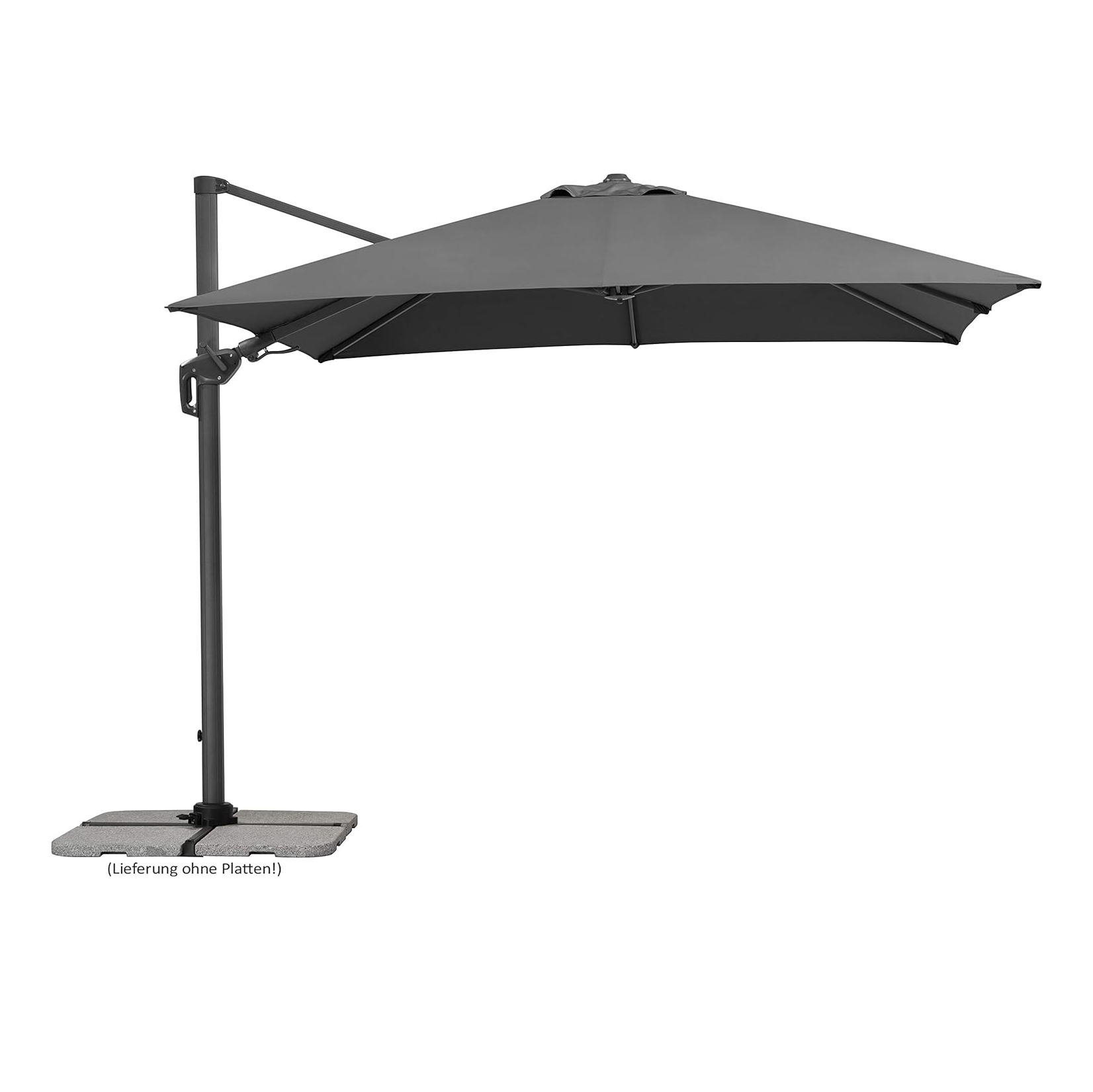Schneider Rhodes Twist Parasol Approx. 300 x 300 cm Anthracite