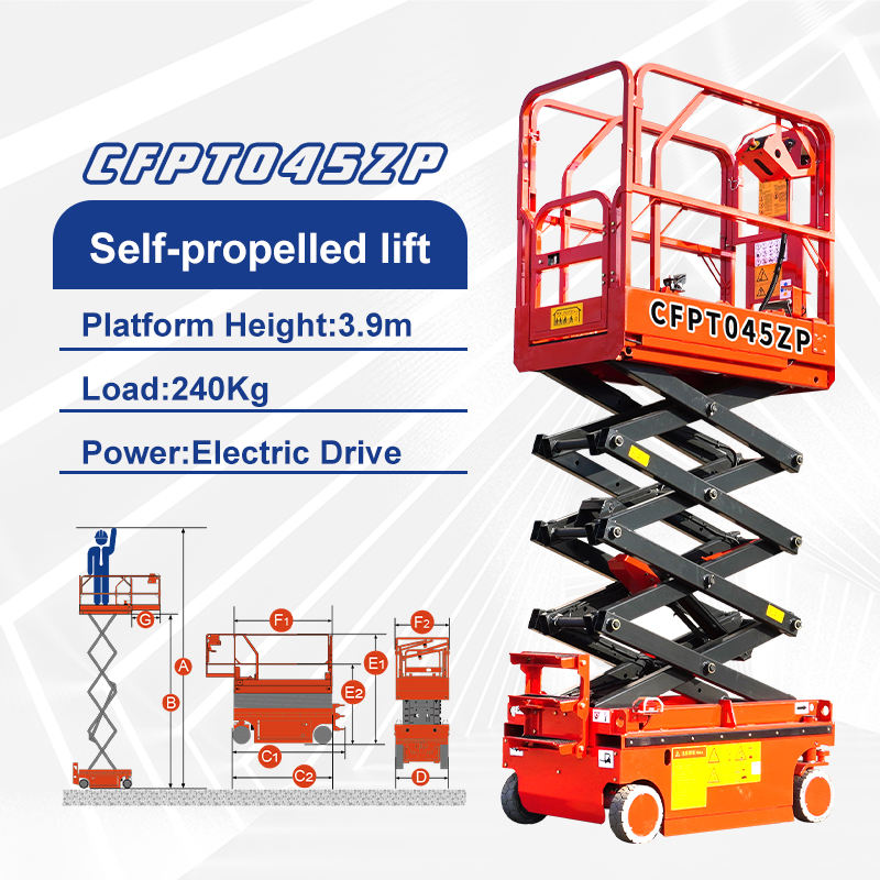 Electric Scaffold Lift Hydraulic Mobile Scissor Lift Elevator