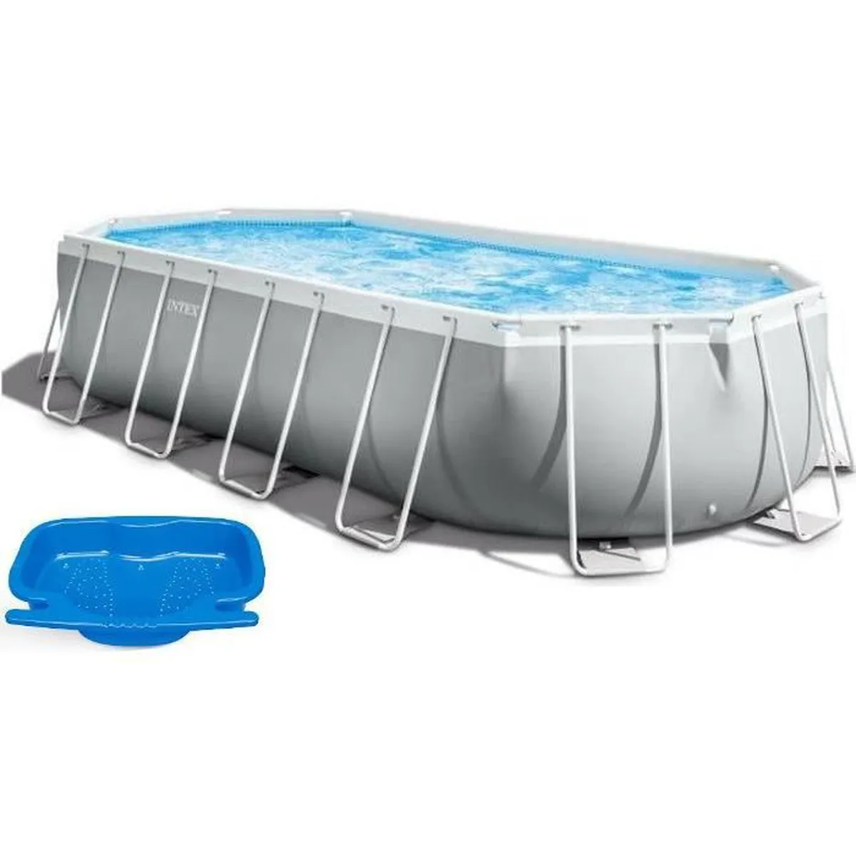 Kit piscine prism frame ovale tubulaire 6,10 x 3,05 x 1,22m et Nettoyeur