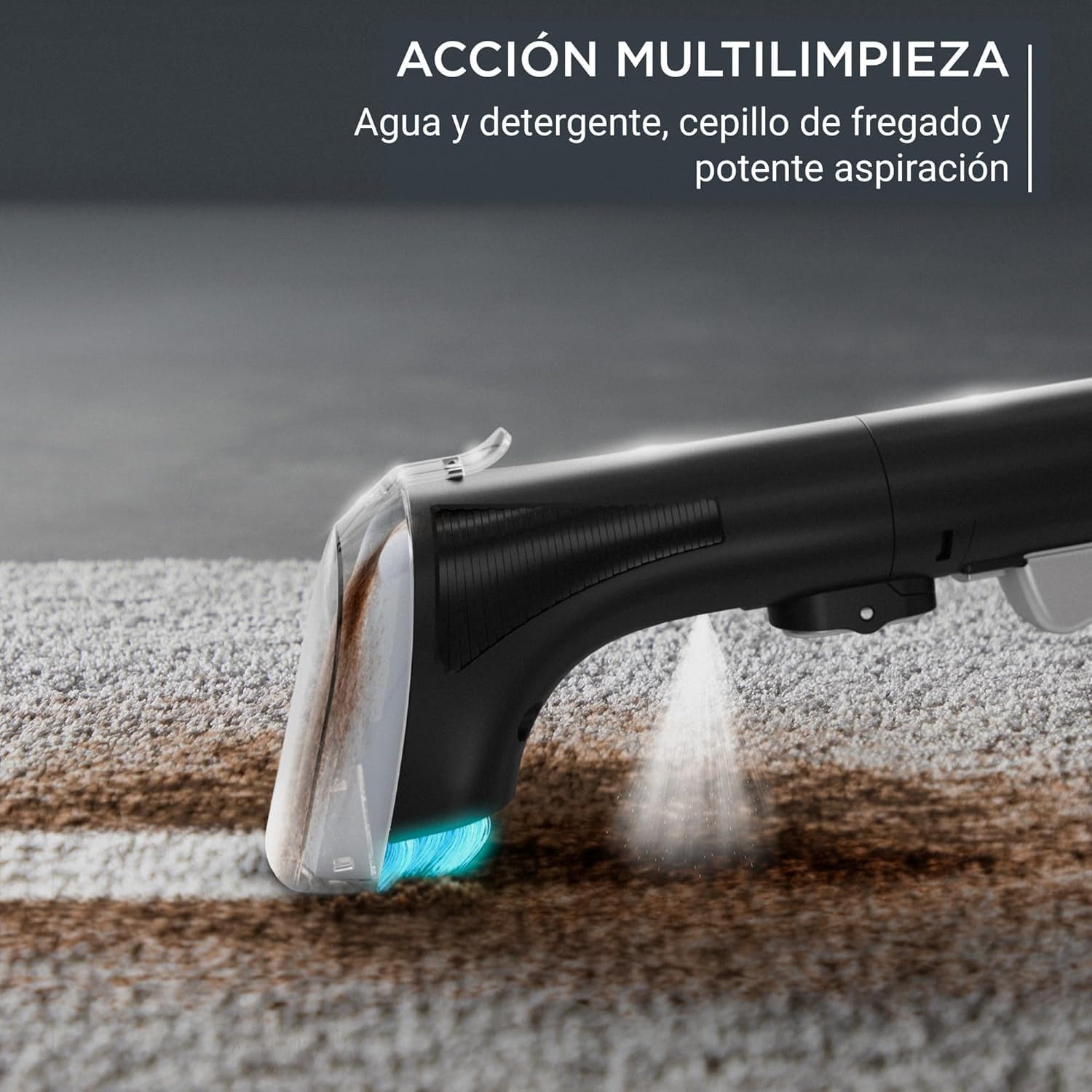Rowenta Clean It, Aspirador de tapicerías, Limpieza Rápida y Fácil, Apto para Suciedad de Mascotas, Alfombras, Interior del Coche, 750w, 6acc, IN5020F0