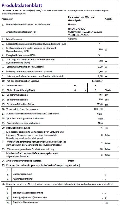 Hisense 65U7NQ 164cm (65-inch) TV