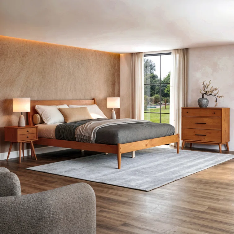 Grady Solid Wood Platform Bed