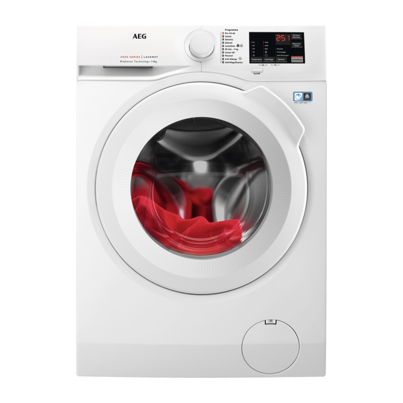 AEG washing machine L6FBI945 SERIES 6000 PROSENSE 9Kg 1400 rpm Class A