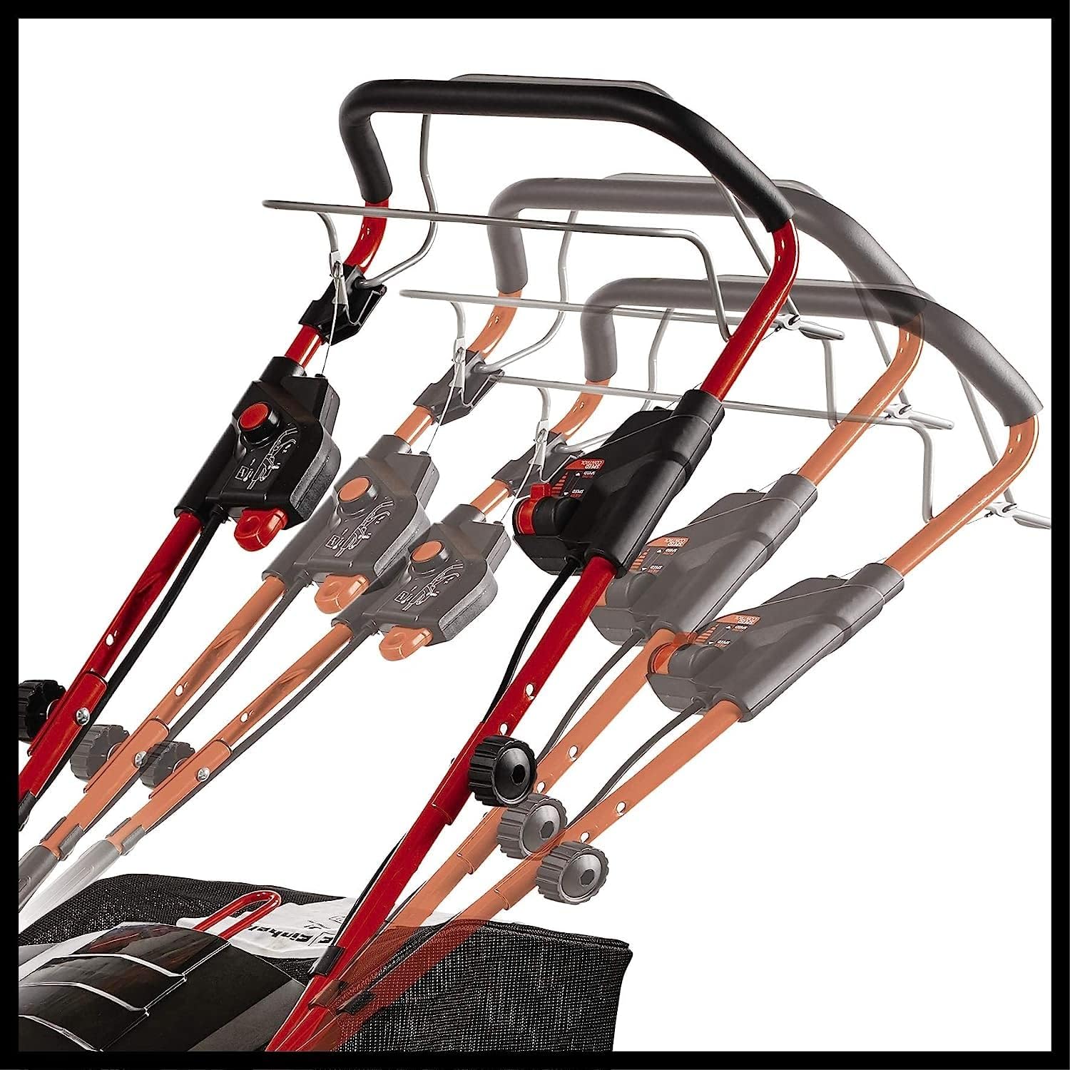 Einhell Cordless Lawnmower GP-CM 36/47 S HW Li Kit Power X-Change (36 V, 47 cm Cutting Width, up to 700 m², Brushless, Wheel Drive, 75 L Collection Basket, Includes 4 x 4.0 Ah + 2 x Twincharger)