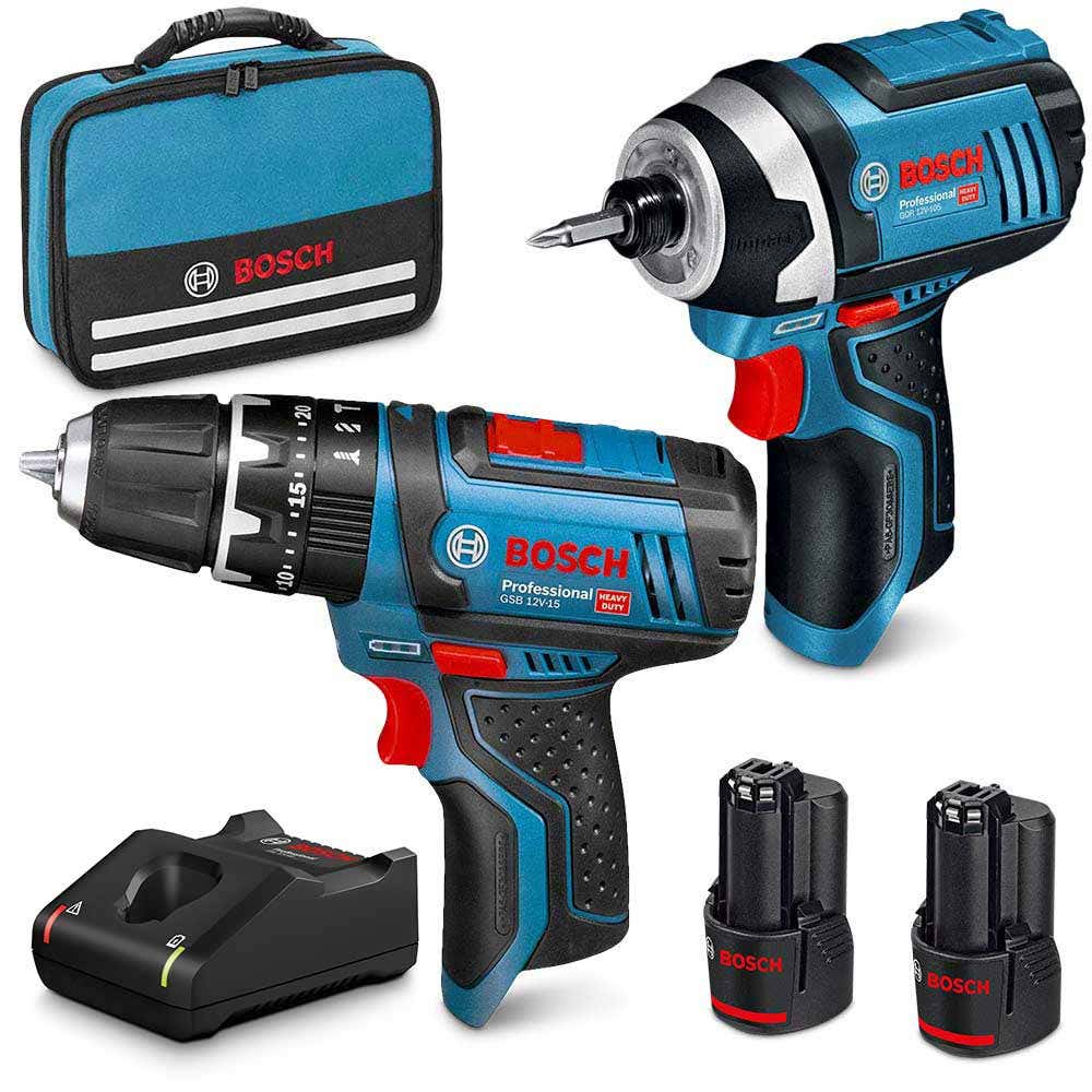 BOSCH 12V 2 Piece 2 x 2.0Ah Combo Kit 0615990L1H
