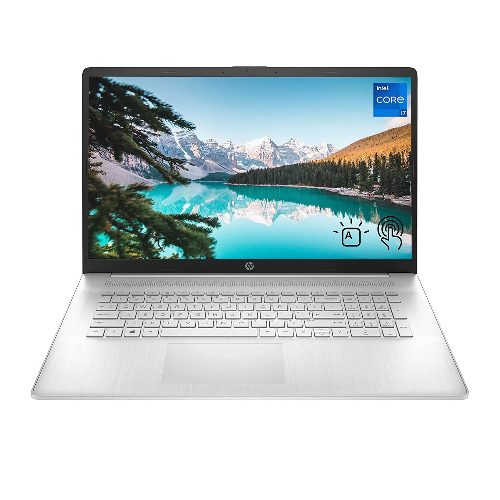 HP 17 Laptop, 17.3'' HD+ Touchscreen, Intel Core i7-1165G7 Processor, 16GB DDR4 RAM, 1TB PCIe SSD, Backlit Keyboard, HDMI, Windows 11 Home, Silver