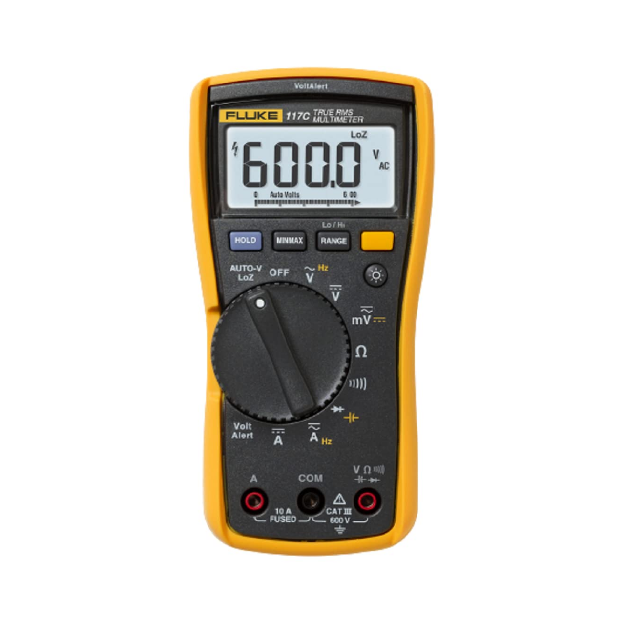 Fluke 117 electrician's digital multimeter with non-contact voltage measurement