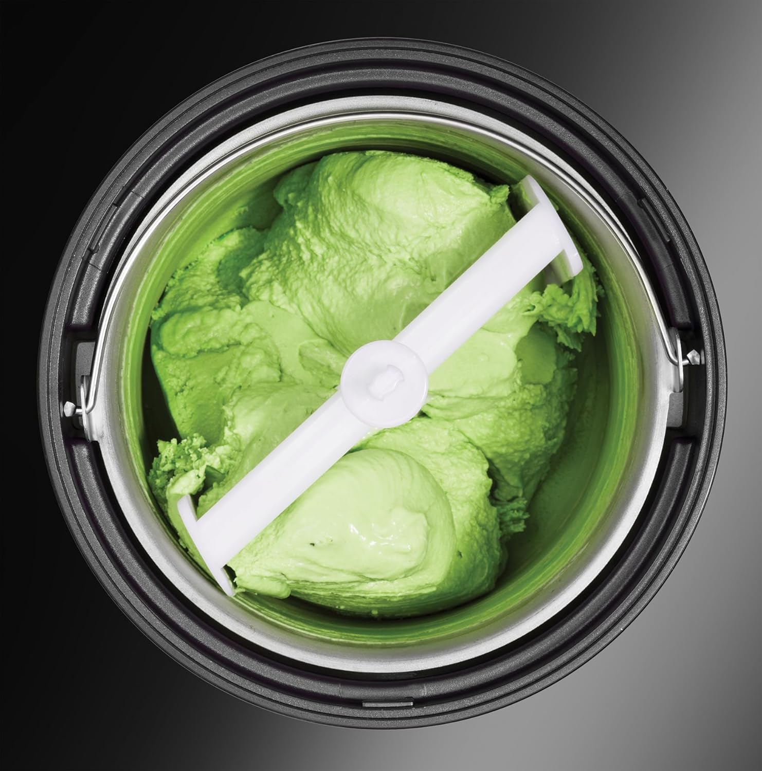 Unold Ice Cream Maker Gusto 48845, 2L Stainless Steel Bowl, Self-Cooling Compressor, Automatic, Includes Recipe Book