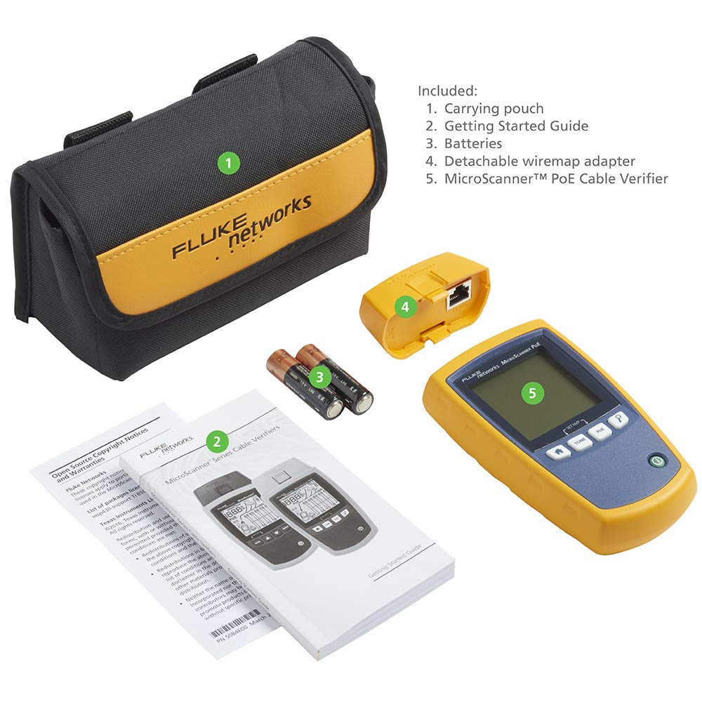 Fluke Networks MS-POE MicroScanner POE Cable Verifier
