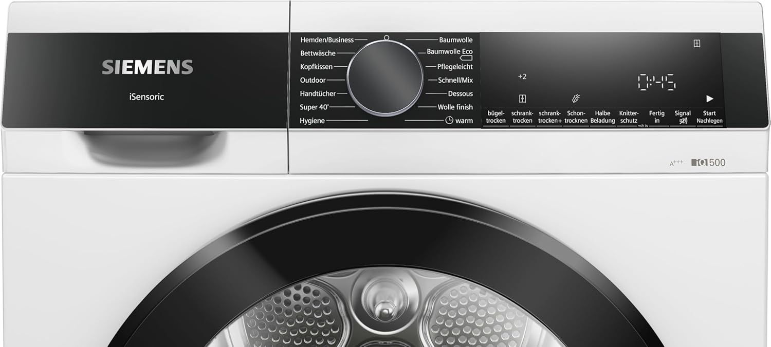 Siemens WQ33G2D40, iQ500 Wärmepumpentrockner für 1-8 kg Wäsche