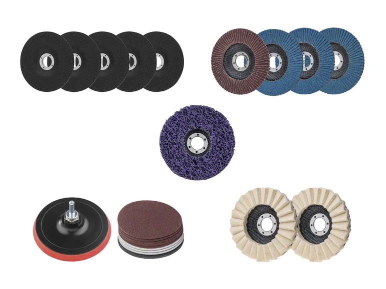 PARKSIDE Set de disques pour meuleuses d'angle,  125 mm