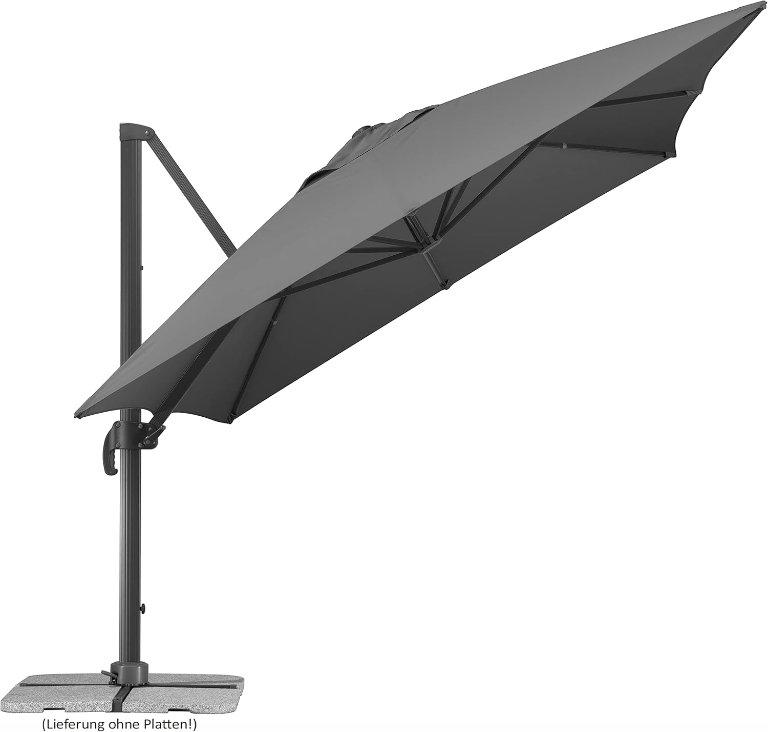Schneider 2025 Rhodes Grande Parasol Approx. 400 x 300 cm Anthracite