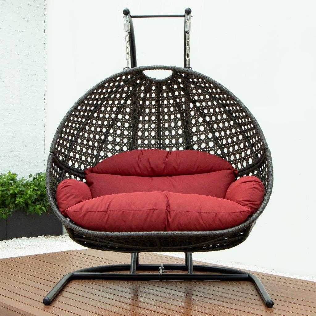 🔥2-Person Wicker Hanging Swing Chair