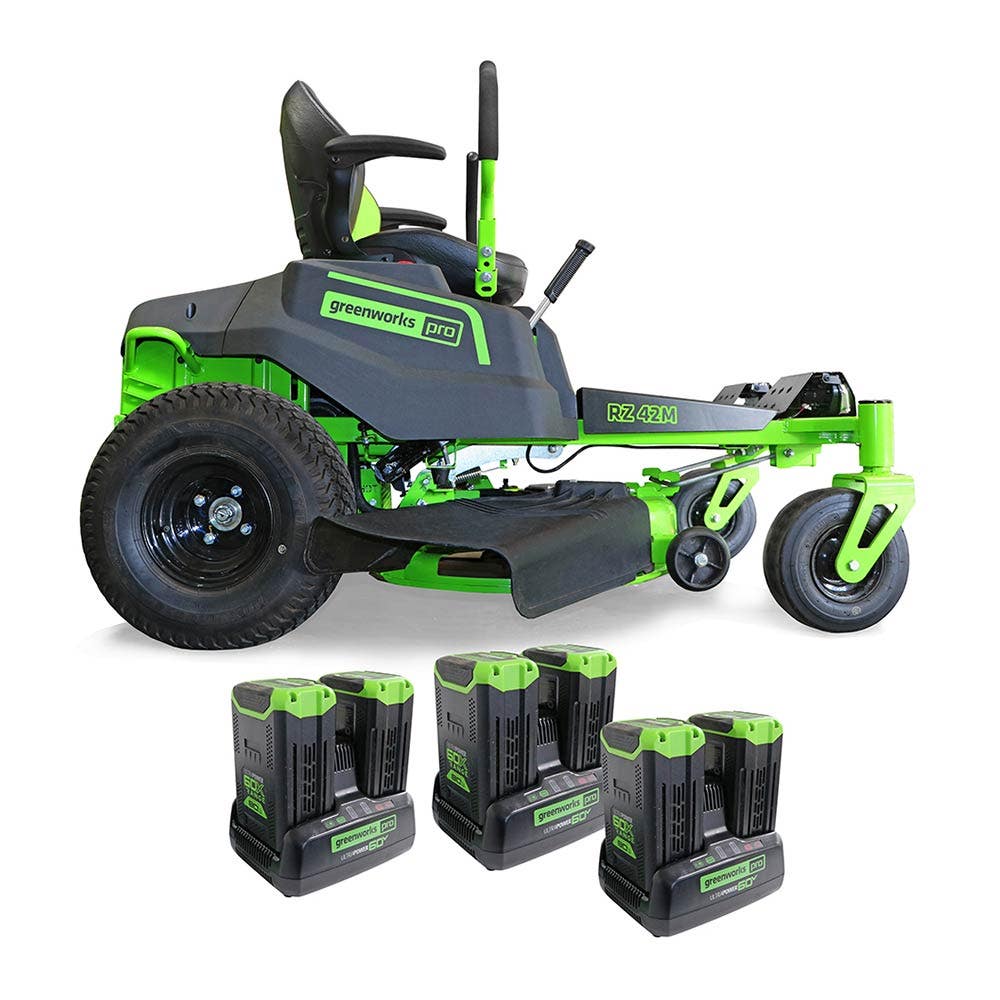 GREENWORKS 6 x 8.0Ah 42" Ride on Mower Zero Turn 7400807AU