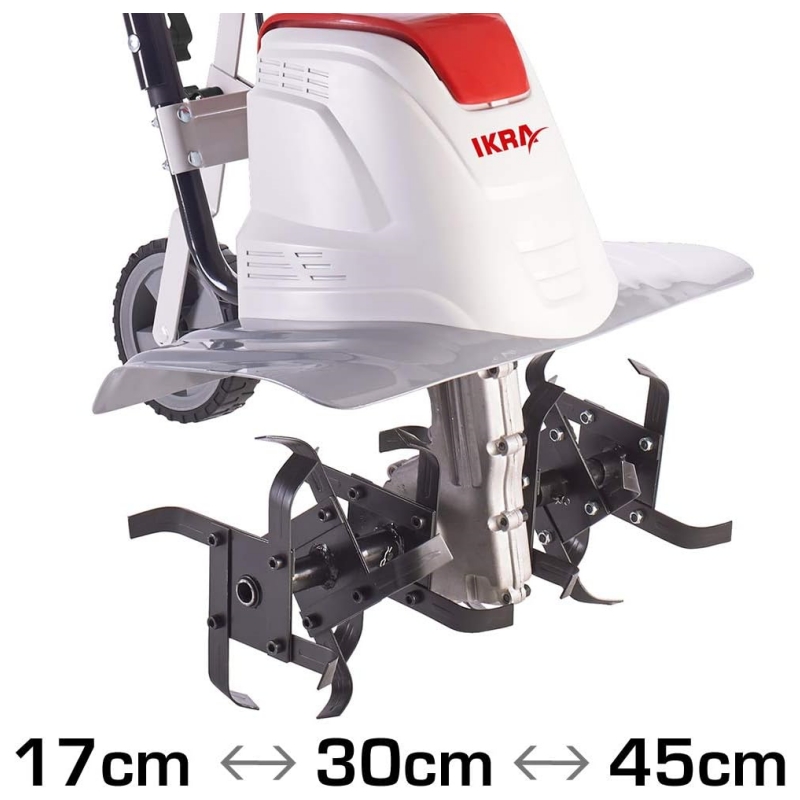 IKRA electric tiller FEM 1500, flexible working width 17-45cm, very efficient, 1500W