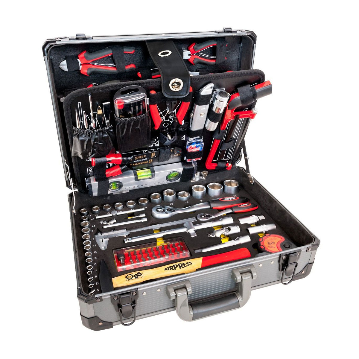 Tool case equipped with 127 pieces