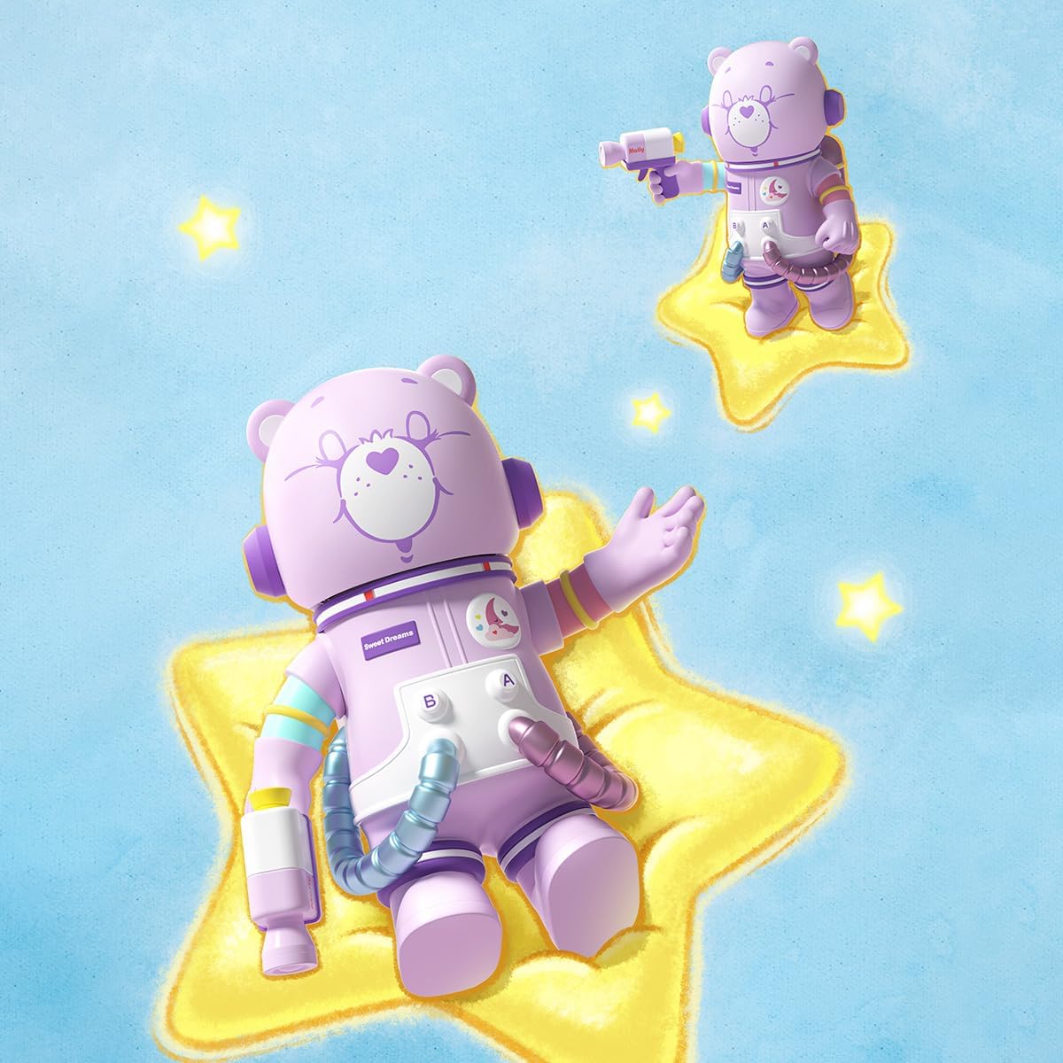 POP MART Mega Space Molly 400%+100% Sweet DreamBears Figures Pop d’Action Figurines Anime de Jouet Figure à Collectionner Cadeaux Créatifs Whole Set Visiter la boutique POP MART