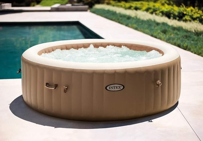 INTEX 28428EX Inflatable Spa. Beige. 4-8 People