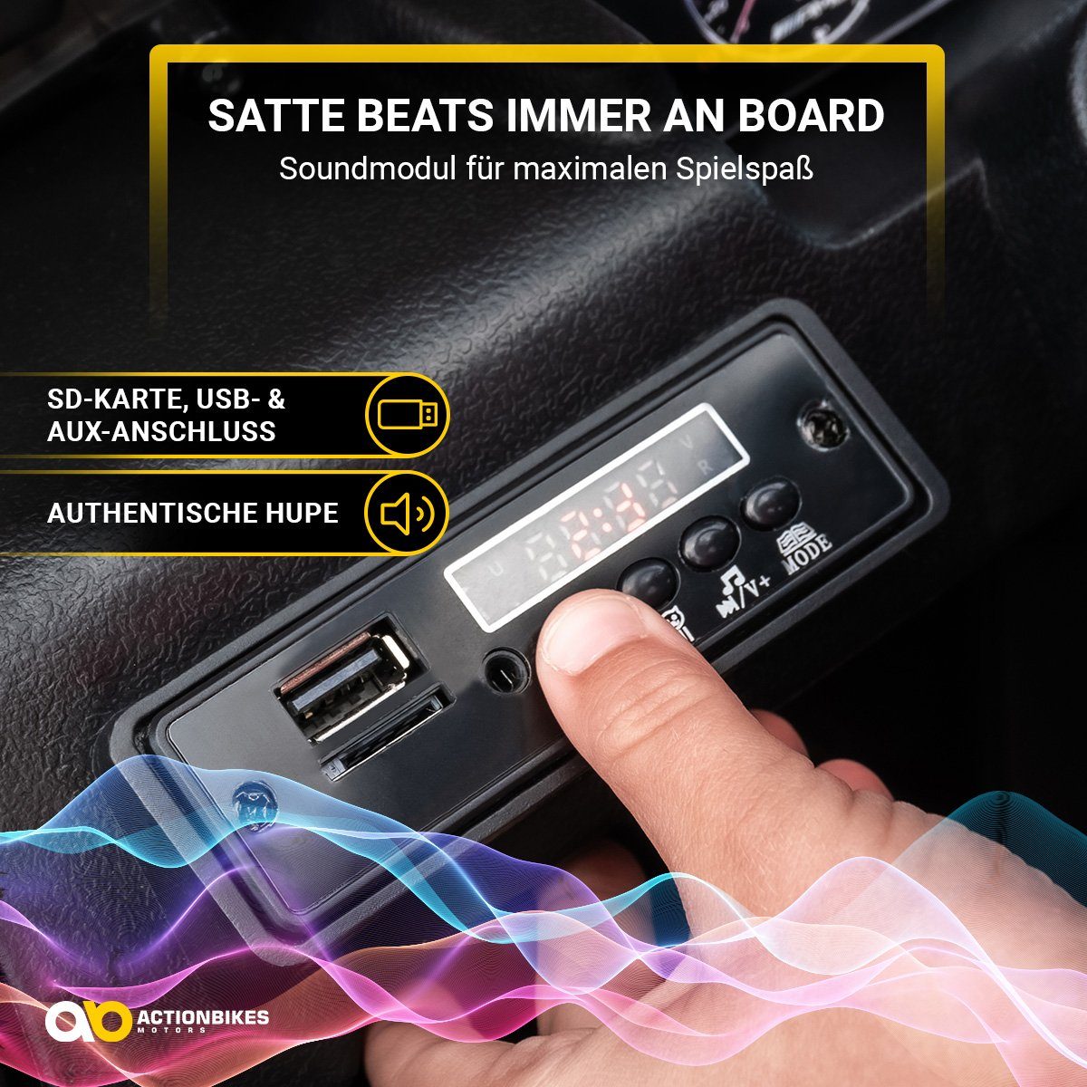 Actionbikes Motors Elektro-Kinderauto Mercedes Benz AMG G63 - Kinder Elektro Auto ab 3 Jahre, Belastbarkeit 35 kg, (2-tlg), Soft-Start - Stodmpfer