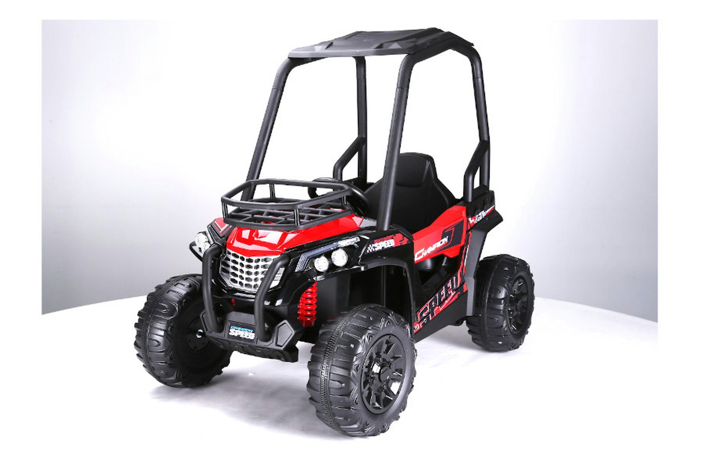 TPFLiving electric children's car Buggy 370 - motor: 2 x 120W - battery: 2 x 12 Volt/10Ah, load capacity 40 kg, children's car - electric buggy with leather seat and safety belt