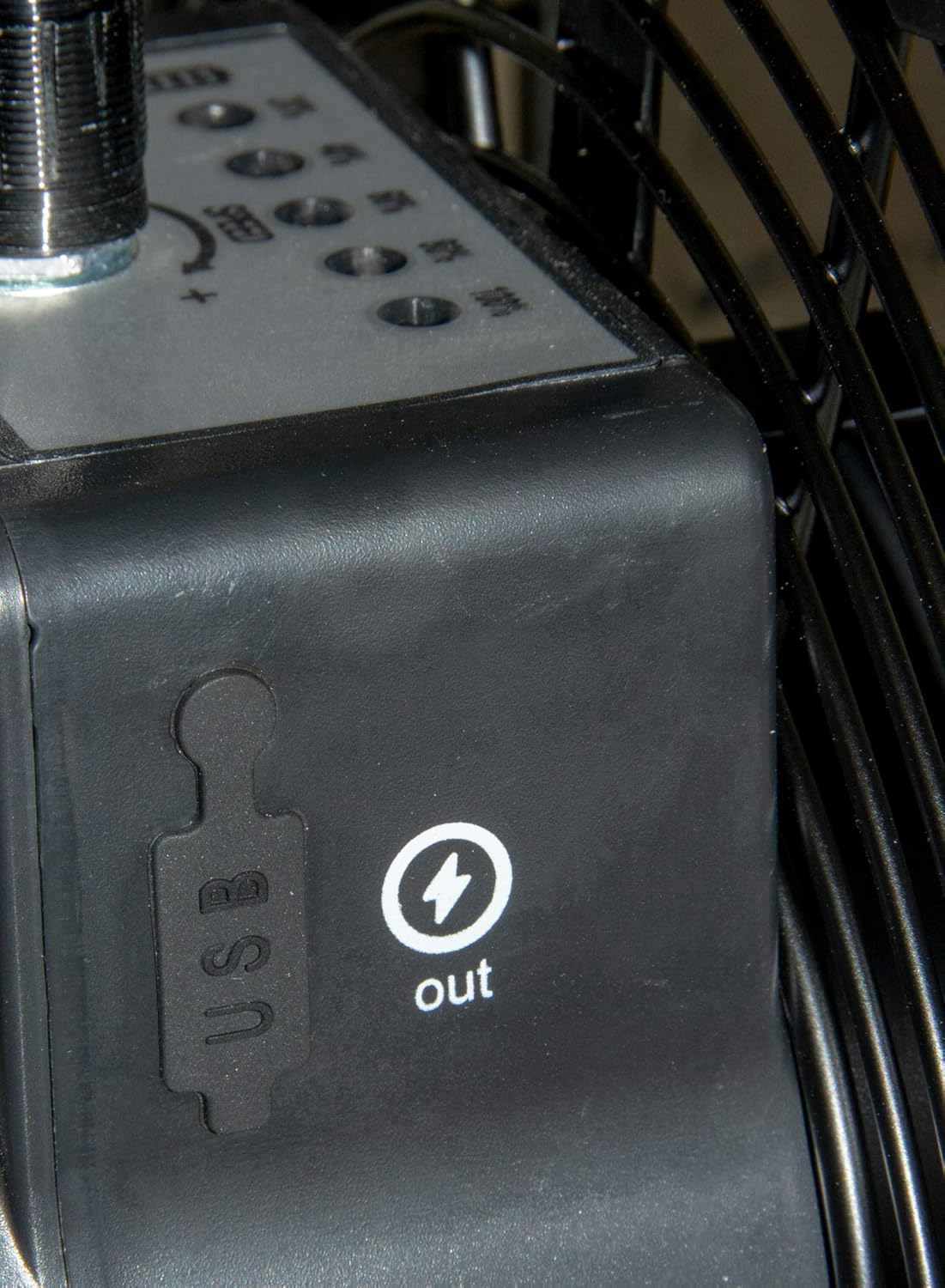 Rechargeable Indoor/Outdoor Fan with USB Port, Variable Speeds, 12