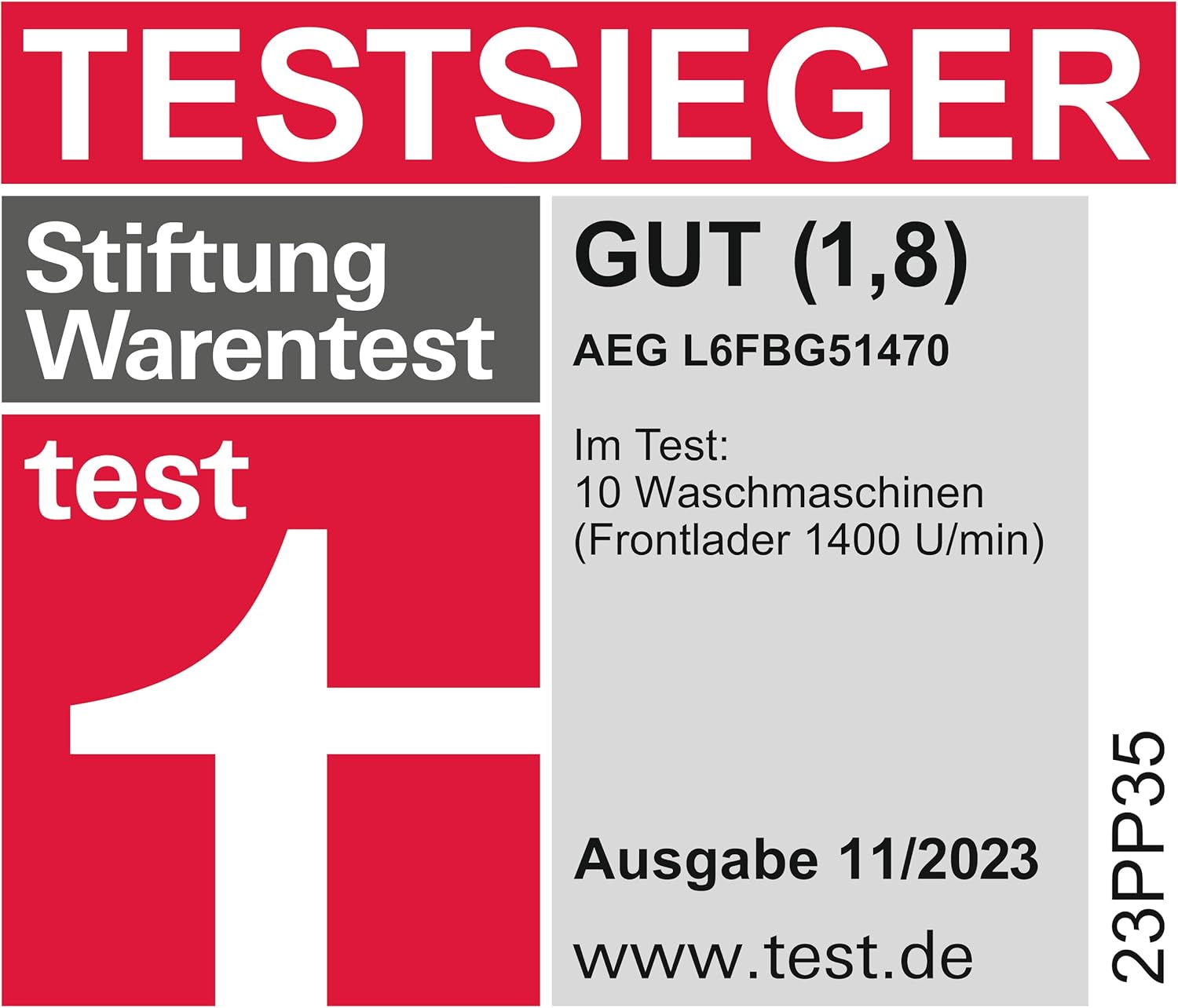 AEG L6FBG51470 Washing Machine / Series 6000 with ProSense